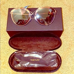 Tom Ford Sacha 55MM Butterfly Sunglasses NWT
